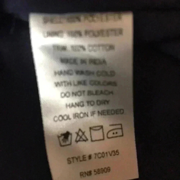 CHELSEA& VIOLET WO SZ LG CROCHET BODICE SHEER TOP - Picture 13 of 14